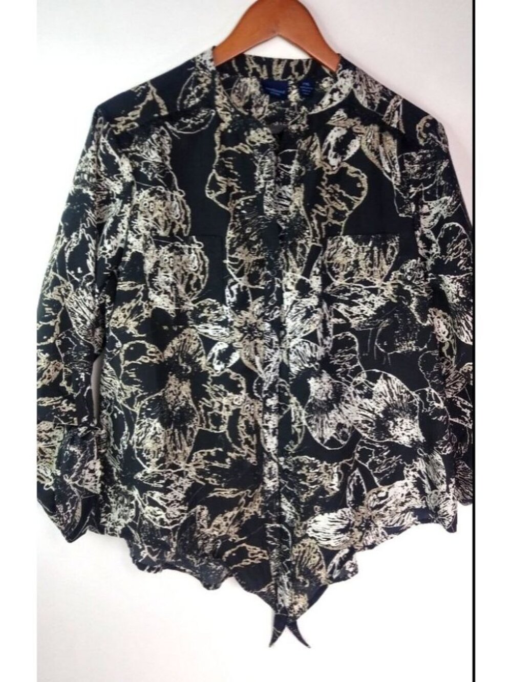 Westbound XLP Black Mocha Jacket Top Petite